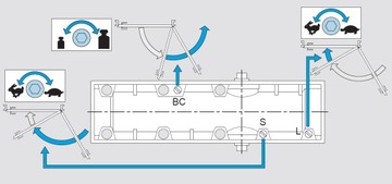 ASSA ABLOY DC140 Дверной доводчик с рычагом, белый