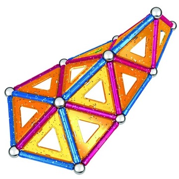 GEOMAG Panels Glitter klocki magnetyczne GEO-533