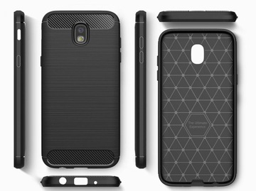 ETUI CARBON DO SAMSUNG GALAXY J7 2017 J730 +SZKŁO