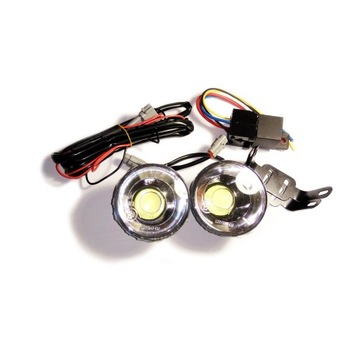 TAGFAHRLICHT LAMPE TAGESLICHT LED (LEUCHTDIODE) COB RUND 7CM SEHR LEISTUNGS- 70MM