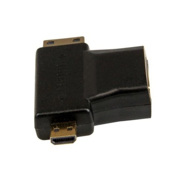 Адаптер Разъем HDMI 2 в 1 MicroHDMI Разъем MiniHDMI