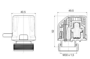 Термопривод NC Watts M30x1,5 Floor 7 шт.