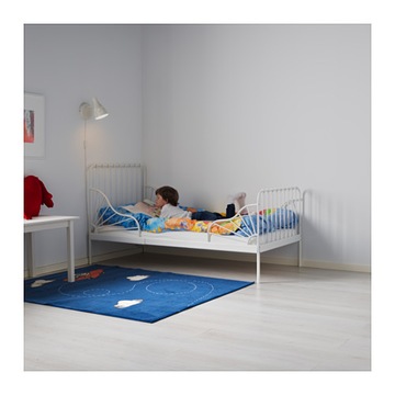 Растущая кровать IKEA MINNEN БЕЛЫЙ + матрас INNERLIG