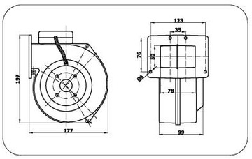 ВОЗДУХОДУВКА RVX12AR kc010 EWMAR-NESS 230В