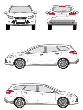 БАГАЖНИК НА КРЫШУ Cruz Airo Dark FORD FOCUS III универсал 11-18