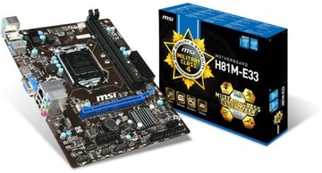 Материнская плата MSI H81M-E33 Micro ATX