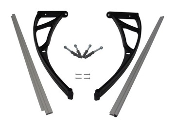 DASZEK NAD DRZWI ZADASZENIE 100 x 80 ALUMINIUM