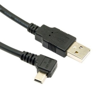 Угловой мини-USB-кабель MiniUSB — USB ЛЕВЫЙ, 1,8 М