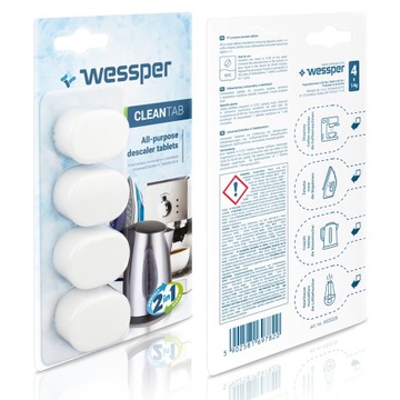 Универсальные таблетки для удаления накипи Wessper CleanTab WES029