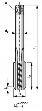 Метчики Метчик М3 3 шт. руководство HSS DIN 352