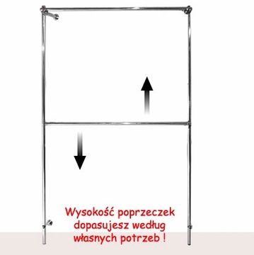 РЕГУЛИРУЕМАЯ НАСТЕННАЯ ПОЛКА 100x200x40 ВЕШАЛКА c1