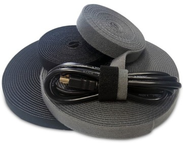 Кабельный организатор липучки Wartes Black Band 10M