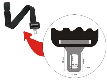 АДАПТЕР УДЛИНИТЕЛЯ РЕМНЯ БЕЗОПАСНОСТИ РЕМНИ БЕЗОПАСНОСТИ УДЛИНИТЕЛЬ ЧАСОВ 60 ​​СМ