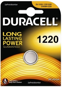 Литиевая батарейка Duracell CR 1220 DL1220 3 В — 1 шт.