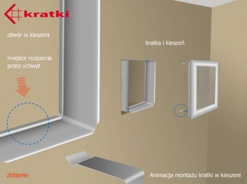 Kratka kominkowa FRESH 17x17cm czarne srebro