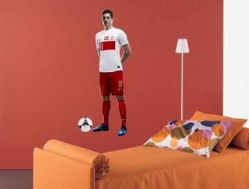 Наклейки на стену с футболистами LEWANDOWSKI 100x31 см