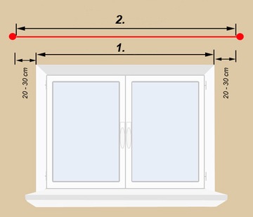 КАРДИНСЫ ДЛЯ ШТОР 140 см ДВОЙНЫЕ 1.4 КАРИДЫ ELEGANCE