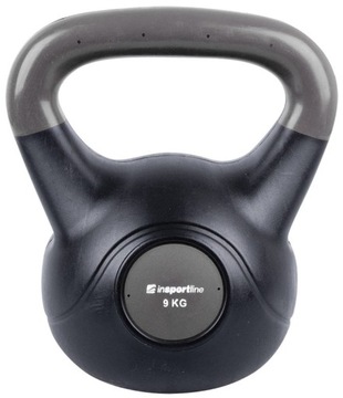 БИТУМИНОВАЯ ГОРЯЧАЯ inSPORTline Kettlebell Dark 9 кг