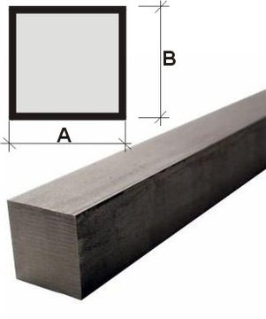 Pręt 10x10 stalowy gładki ogrodzenie L=60cm