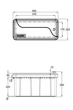 Прицеп ящик для инструментов DAKEN 550 23 BLACKIT