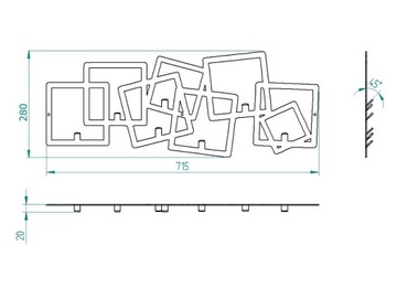 вешалка для прихожей pl | Квадрат
