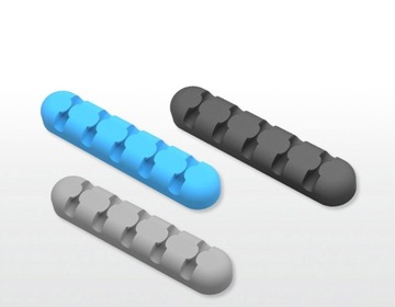 Органайзер, самоклеящийся кабель-держатель на 5 проводов, лента 3М.