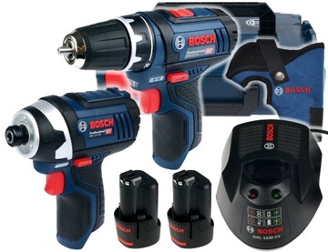 ГСР 12В-15 + ГДР 12В-105 BOSCH 2x2,0Ач L-BOXX