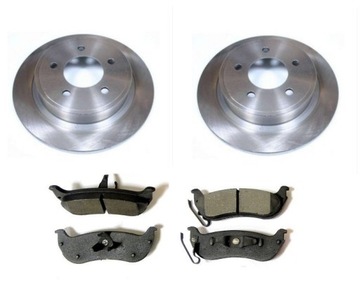 Диски тормозные колодки задние chrysler pacifica 2004-2008 фото №1