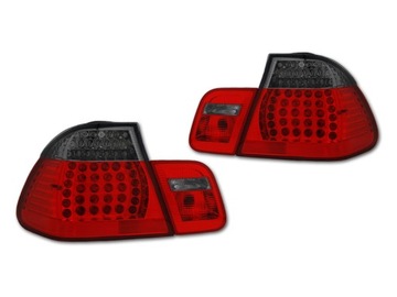 Лампа зад kpl bmw 3 e46 1998- sedan red led діоди фото №1