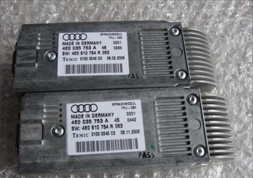 Audi a6 c6 a8 s8 d3 4e0 q7 модуль głosu 4e0035753a фото №1