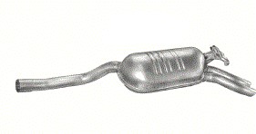 Глушник кінцевий mercedes w 124 poj.2,8+3,0+3,2 фото №1