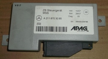 W211 block control unit mss a2118703085, фото