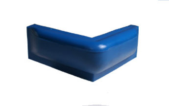 Bumper angular pavement 10x50cm blue, фото