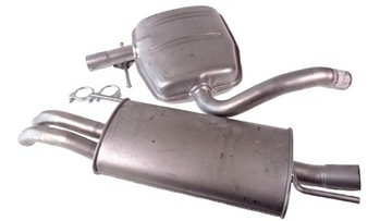 Mufflers vw golf 3 gt gti tdi sdi set+ clamps, фото