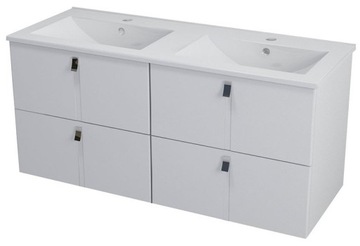 Cabinet washbasin softclose 119, 6x55x45cm, white, фото