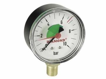 Pressure gauge technical sr 50 mm 0-4 bar gz 1/ 4, фото