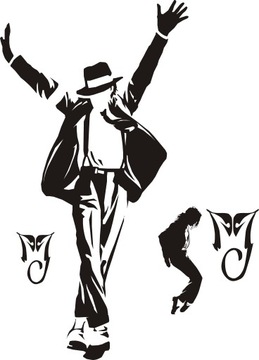 Michael jackson 160 centimeters stickers wall free of charge matte, фото