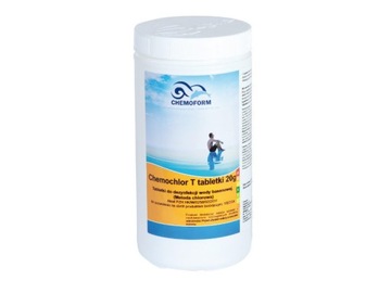 Chemistry to pool chlorine t pills 20g 1kg chemofor, фото