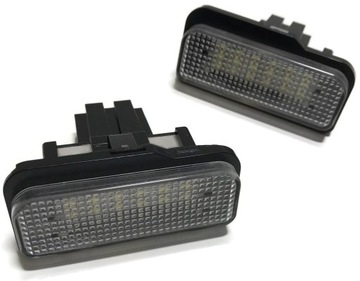 Light bulbs led backlight license plate mercedes w203 w211 w219, фото