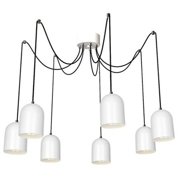 Chandelier shade lantern overhang bevin vii white luminex, фото