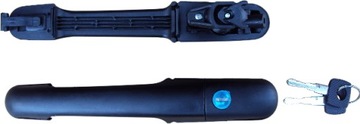 Door handle left front + blocking vw lt 1995 - 2006, фото
