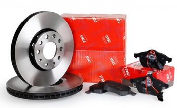 Тормозные диски колодки trw перед - seat leon 5f 288mm, фото