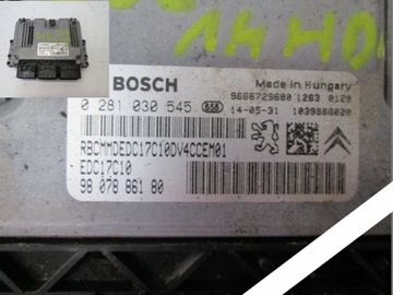 Компьютер peugeot 208 1. 4hdi 0281030545 2014 год, фото