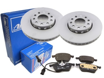 Тормозные диски+ колодки ate перед vw passat b5 b5fl 288mm, фото