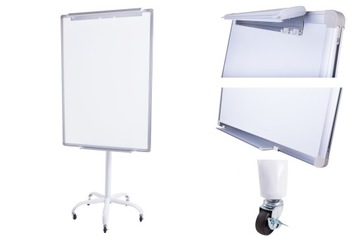 Flipchart мобильный колеса магнитная доска 70x100, фото