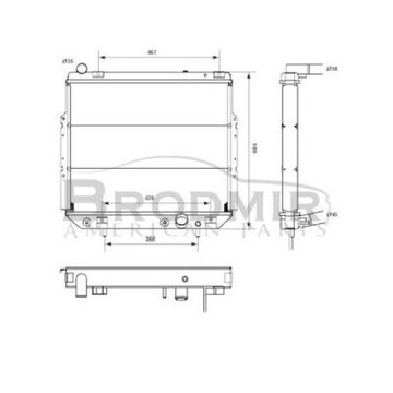 Water radiator 3.1 td jeep grand cherokee 99-05, фото