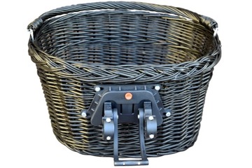Basket bicycle front wicker cuda colorful, фото