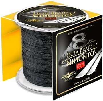 Wicker nihonto octa braid 300m black 0, 12mm, фото
