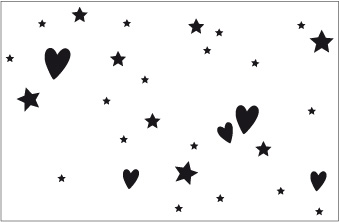 Template painting reusable wallpaper stars 7, фото