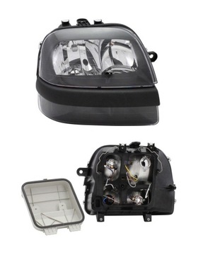 Headlight front headlight fiat doblo 01 - 05 h1+ h7 rights, фото
